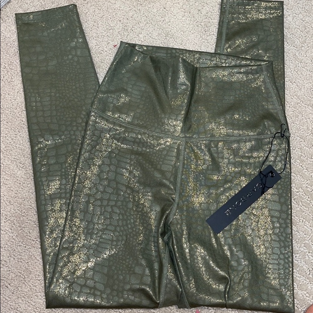 Carbon38 crocodile leggings NWT